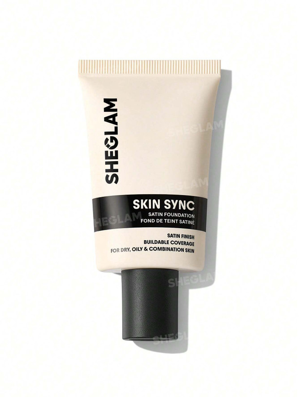 کرم پودر شیگلم مدل Skin Sync Satin با جلوه طبیعی و آبرسان، حجم ۳۰ میلیلیتر
