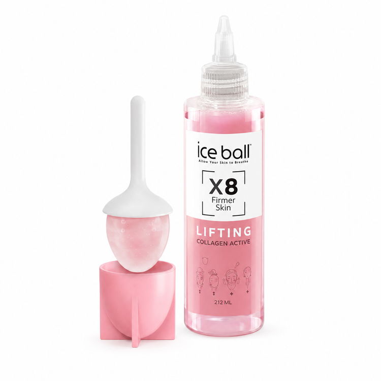 ژل آیس بال صورت Ice Ball با ماساژور یخی در سه مدل X5، X8 و X10، حجم ۲۱۲ میلیلیتر