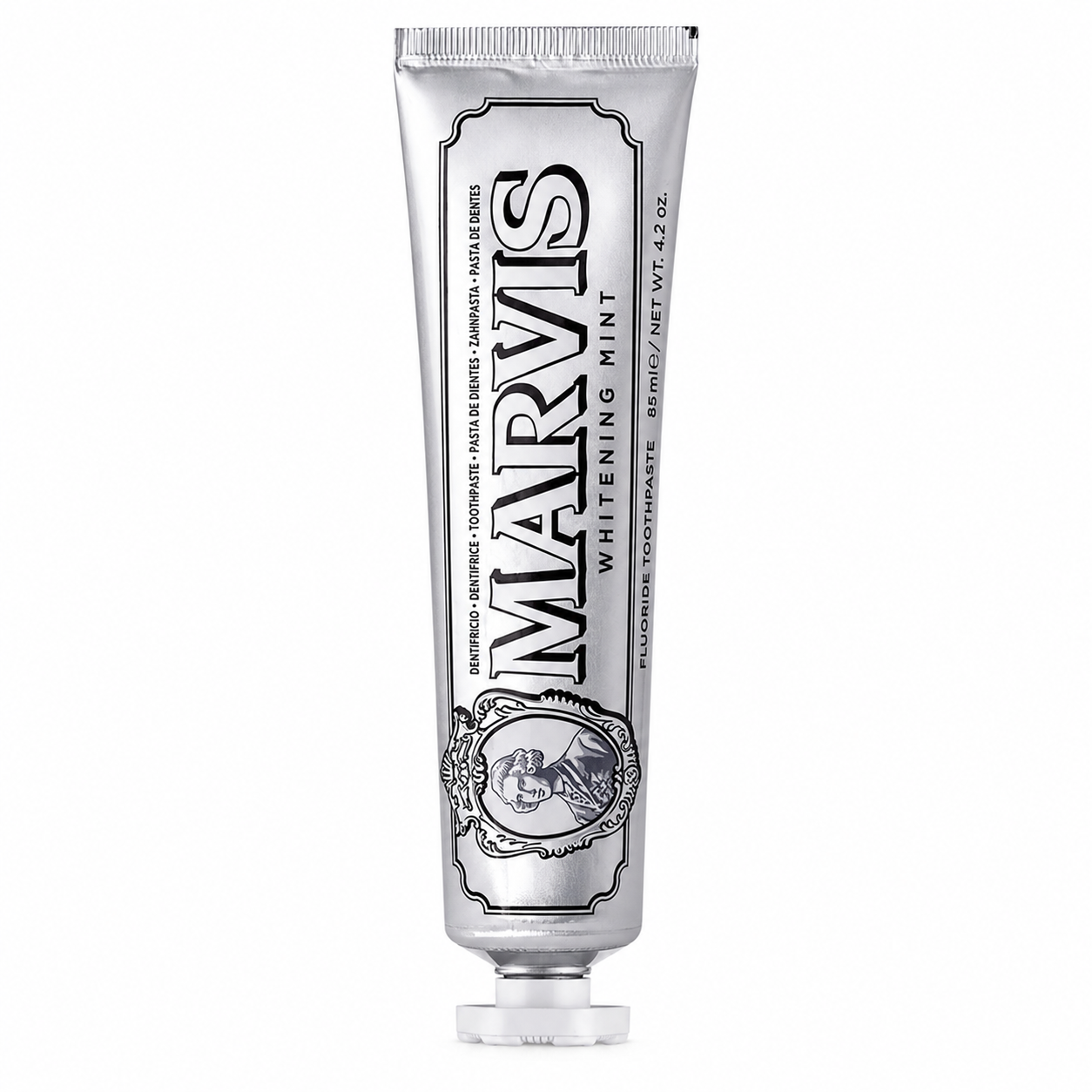خمیردندان سفیدکننده مارویس مدل Whitening Mint با طعم نعناع، حجم ۸۵ میلی‌لیتر