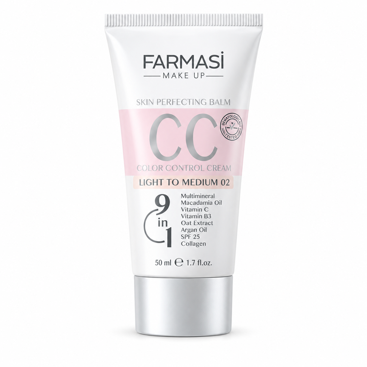 سیسی کرم فارماسی مدل Color Control با پوشانندگی طبیعی و SPF 25، حجم ۵۰ میلیلیت