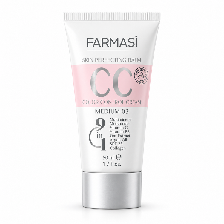 سیسی کرم فارماسی مدل Color Control با پوشانندگی طبیعی و SPF 25، حجم ۵۰ میلیلیت