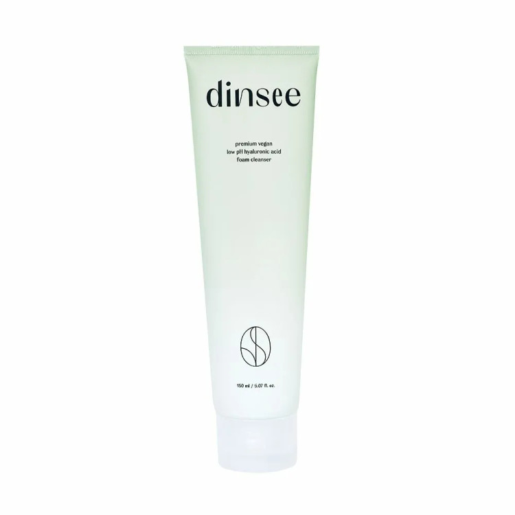 فوم شوینده وگان «دینسی» (Dinsee) حاوی هیالورونیک اسید و با pH ملایم Dinsee Premium Vegan Low pH Hyaluronic Acid Foma Cleanser 150m