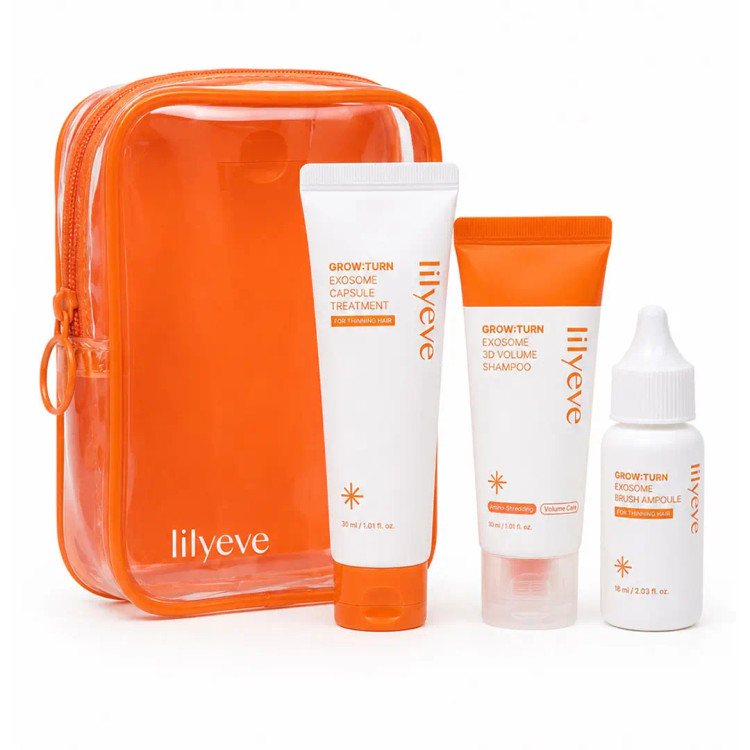 پک اگزوزوم تقویت کننده و ضد ریزش مو لیلیوئه Lilyeve GROW TURN Exosome Starter Kit