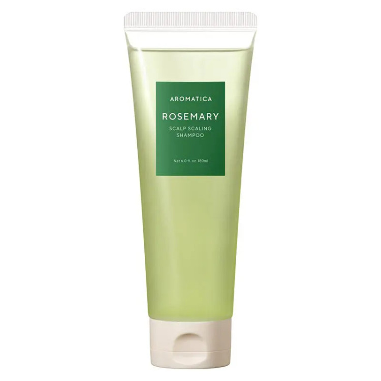 شامپو ضدشوره و ریزش لایهبردار و پاککننده پوست سر رزماری آروماتیکا AROMATICA Rosemary Scalp Scaling Shampoo