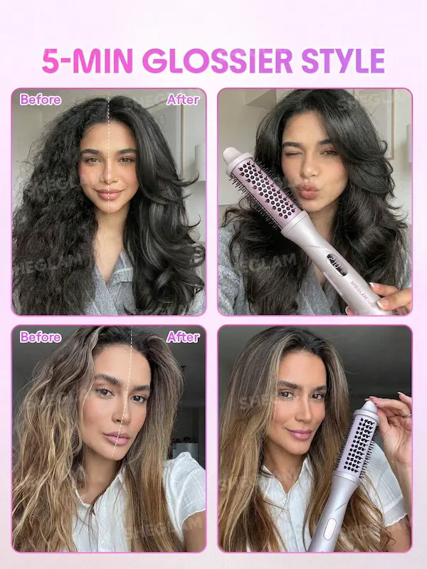 برس سشوار بخار شیگلم Hydra Shot Steam Blowout Brush Pro – EU Plug
