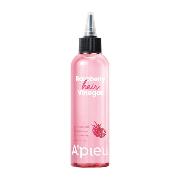 محلول اسکالپ مو و پوست سر A’PIEU با عصاره تمشک | A’PIEU Raspberry Scalp Vinegar Hair Rinse 200ml