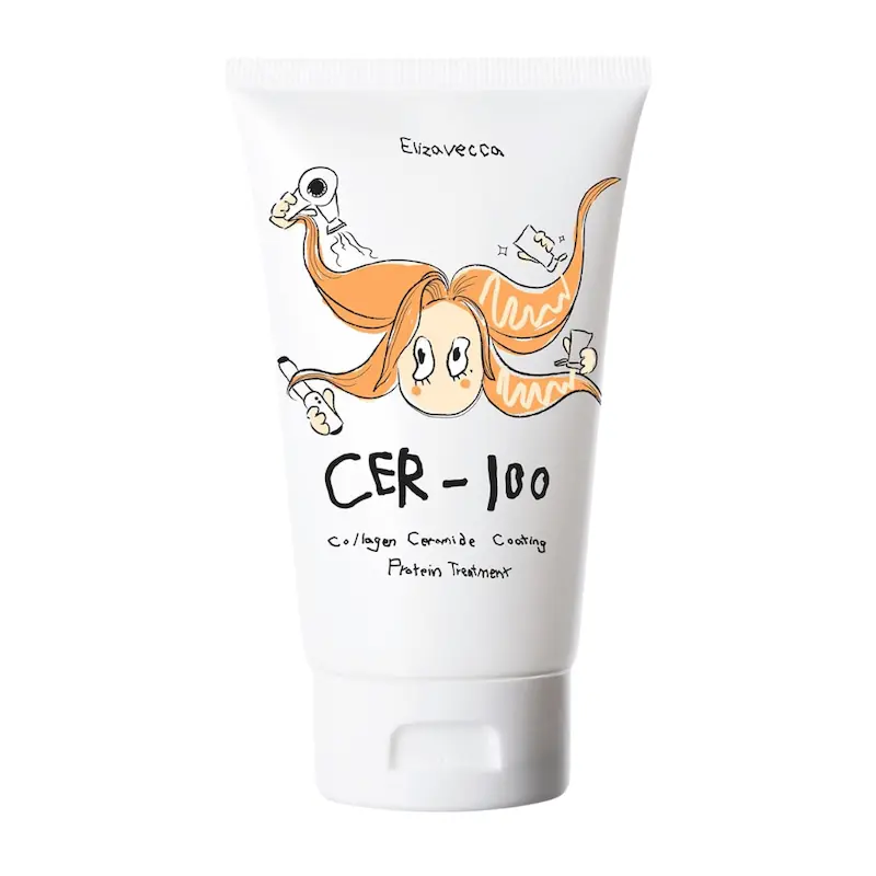ماسک مو ترمیم کننده کلاژن و سرامید الیزاوکا CER-100  Elizavecca CER-100 Collagen Ceramide Coating Protein Treatment – 100ml