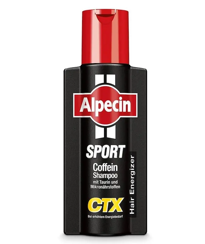 شامپو انرژی دهنده ونقویت کننده کافئین مردانه اسپرت CTX آلپسین  Alpecin Sport Caffeine CTX Shampoo