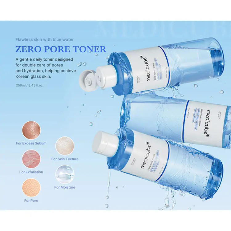 تونر کوچک کننده منافذ و لایه بردار مدیکوب Medicube Zero Pore Exfoliating & Hydrating Toner