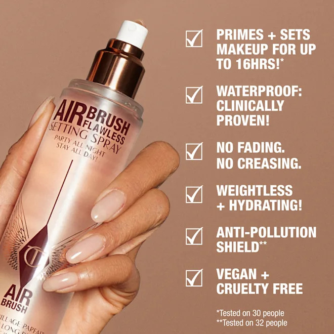 اسپری فیکس آرایش شارلوت تیلبری Charlotte tilbury AIRBRUSH FLAWLESS SETTING SPRAY