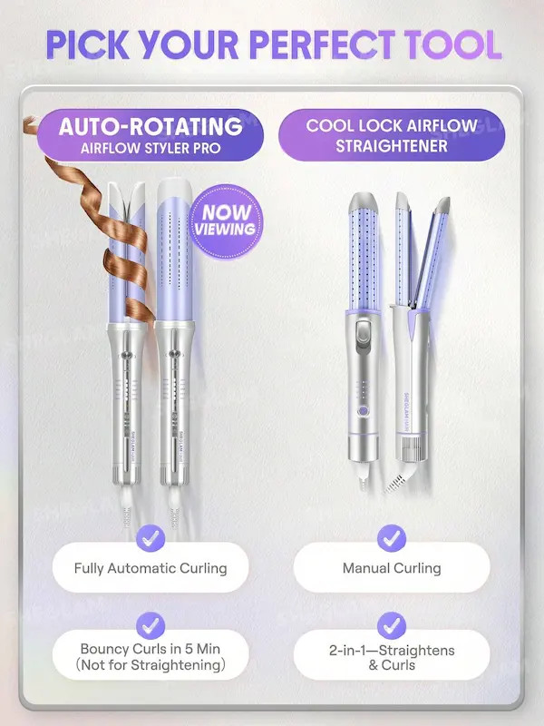 حالتدهنده و فرکننده باد سرد موی حرفهای شیگلم One Touch Airflow Styler Pro - سایز: mm25