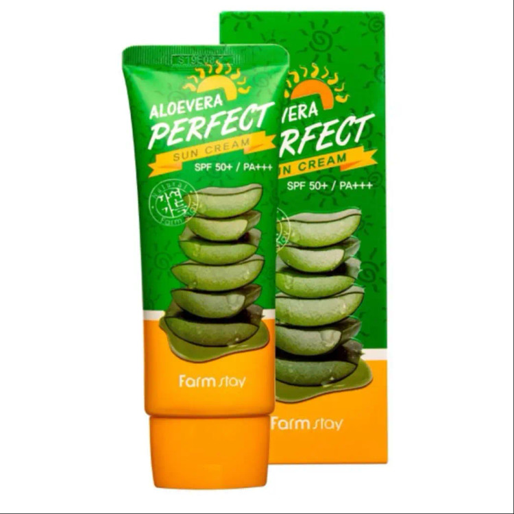 ضد آفتاب آلوورا فارم استی: Farm Stay Aloe Vera Perfect Sun Cream