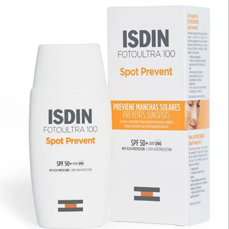 ضد آفتاب روشن‌کننده و ضد لک بی رنگ SPF 50 ایزدین ISDIN Foto Ultra 100 Spot Prevent