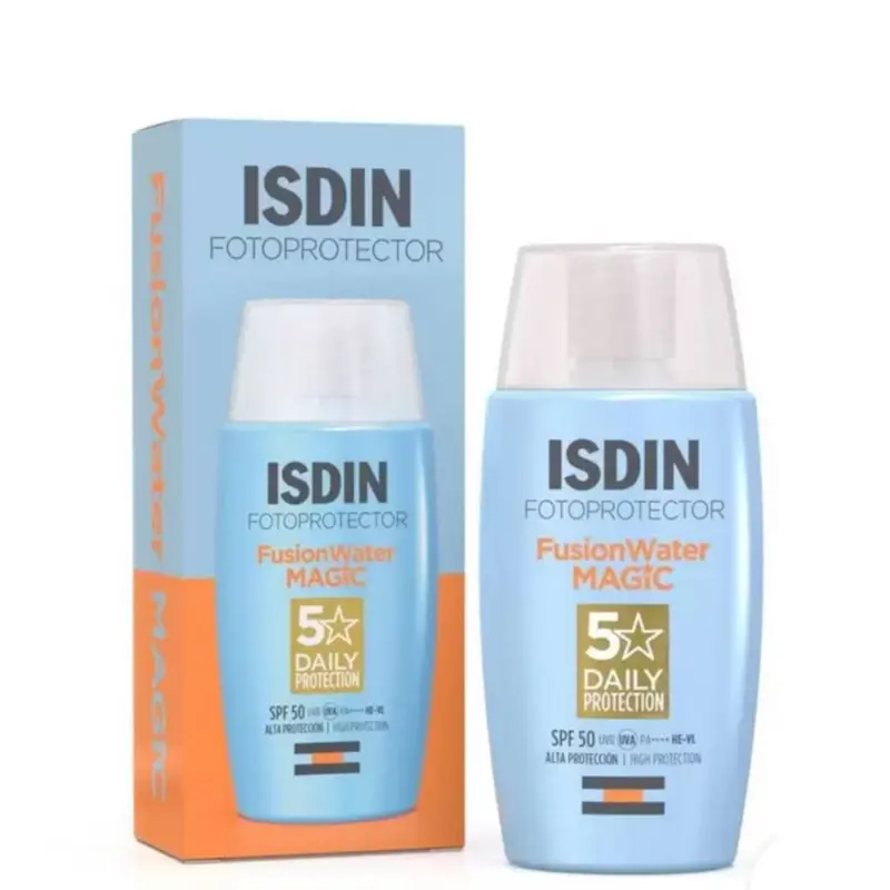ضد آفتاب ایزدین Isdin فیوژن واتر آنتی اکسیدان مدل مجیک Magic