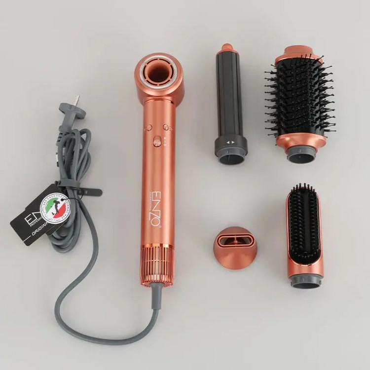 سشوار حالت دهنده موی چند منظوره ENZO EN-502 - ابزار حالت دهنده حرفه ای 5 کاره ENZO EN-502 Multi Function Hair Styler – 5-in-1 Professional Styling Tool