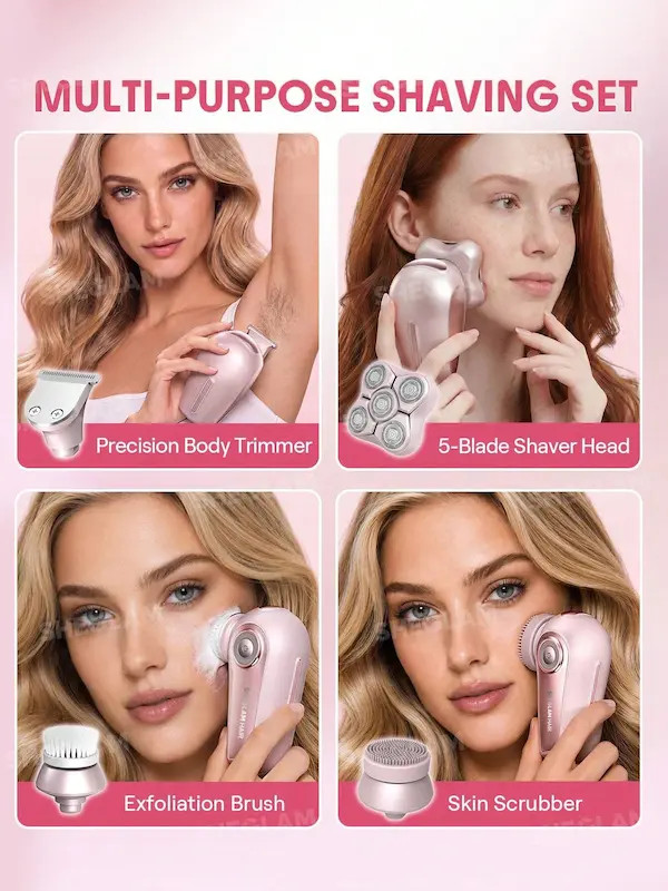 شیور ۵بعدی شیگلم صورت و بدن SHEGLAM Smooth Moves 5D Flash Electric Shaver